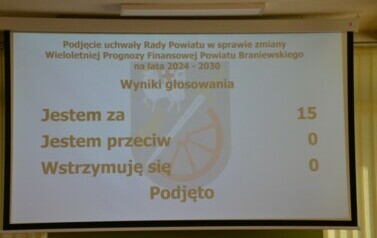 VI SESJA RADY POWIATU BRANIEWSKIEGO 7