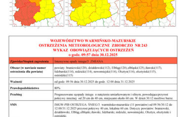 Pogoda 30.12.2025 r. 4